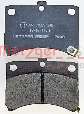 METZGER 1170609 Bremsbelagsatz, Scheibenbremse